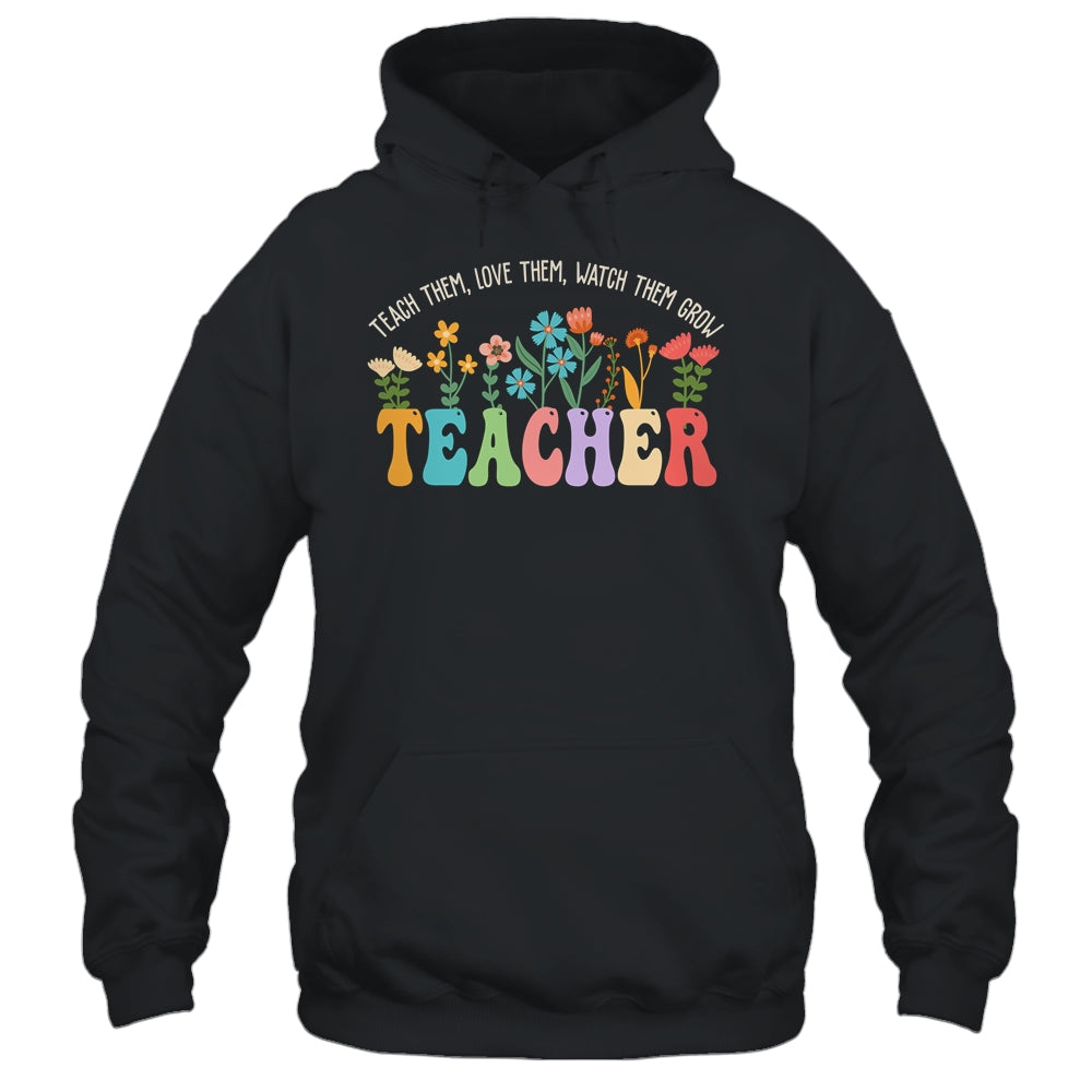 Wildflower Teacher Women Teaching Graphic Teach Groovy Shirt & Hoodie | siriusteestore