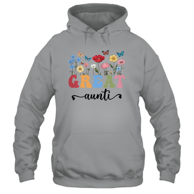Wildflowers Great Auntie Floral Mother's Day Great Auntie Shirt & Tank Top | siriusteestore