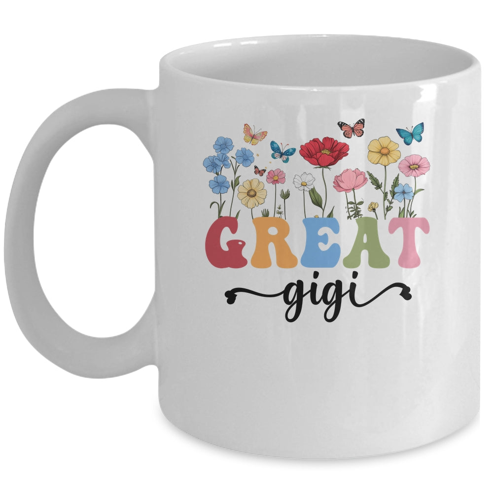 Wildflowers Great Gigi Floral Mother's Day Great Gigi Mug | siriusteestore