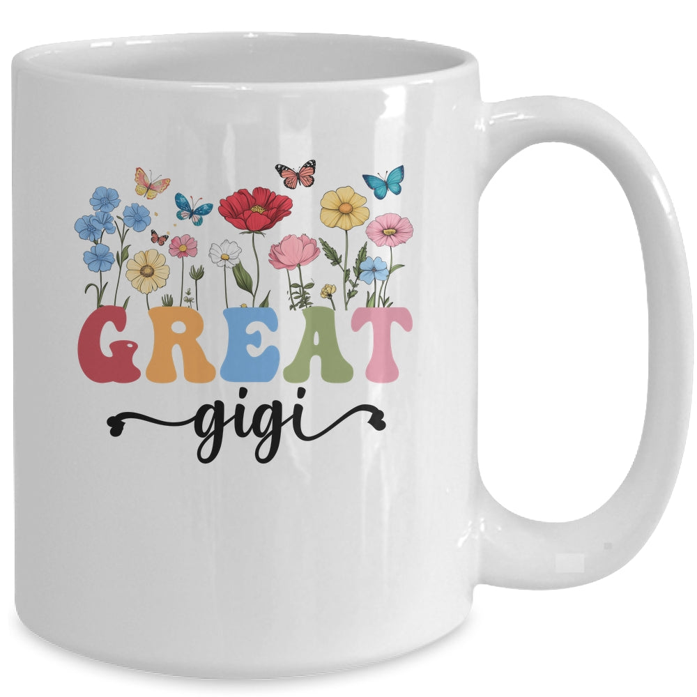 Wildflowers Great Gigi Floral Mother's Day Great Gigi Mug | siriusteestore