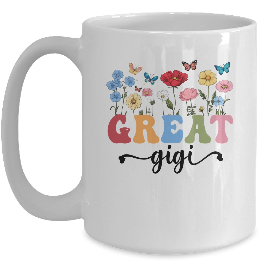 Wildflowers Great Gigi Floral Mother's Day Great Gigi Mug | siriusteestore