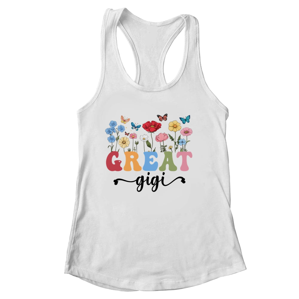 Wildflowers Great Gigi Floral Mother's Day Great Gigi Shirt & Tank Top | siriusteestore