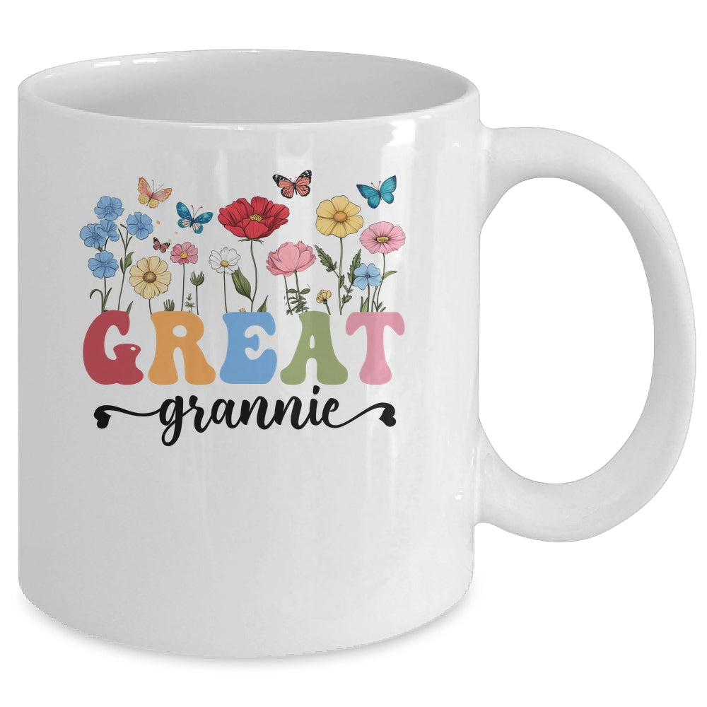 Wildflowers Great Grannie Floral Mother's Day Great Grannie Mug | siriusteestore