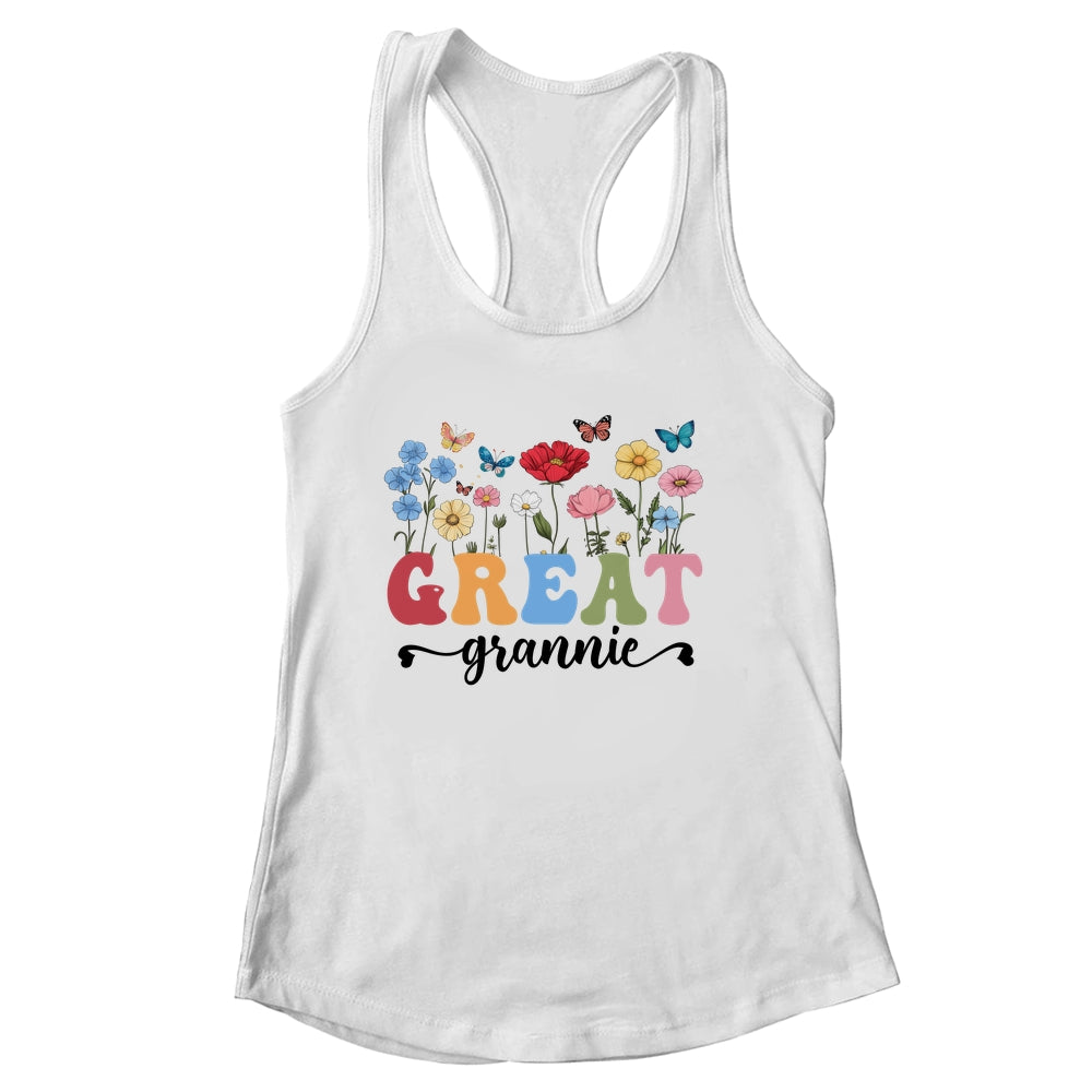 Wildflowers Great Grannie Floral Mother's Day Great Grannie Shirt & Tank Top | siriusteestore