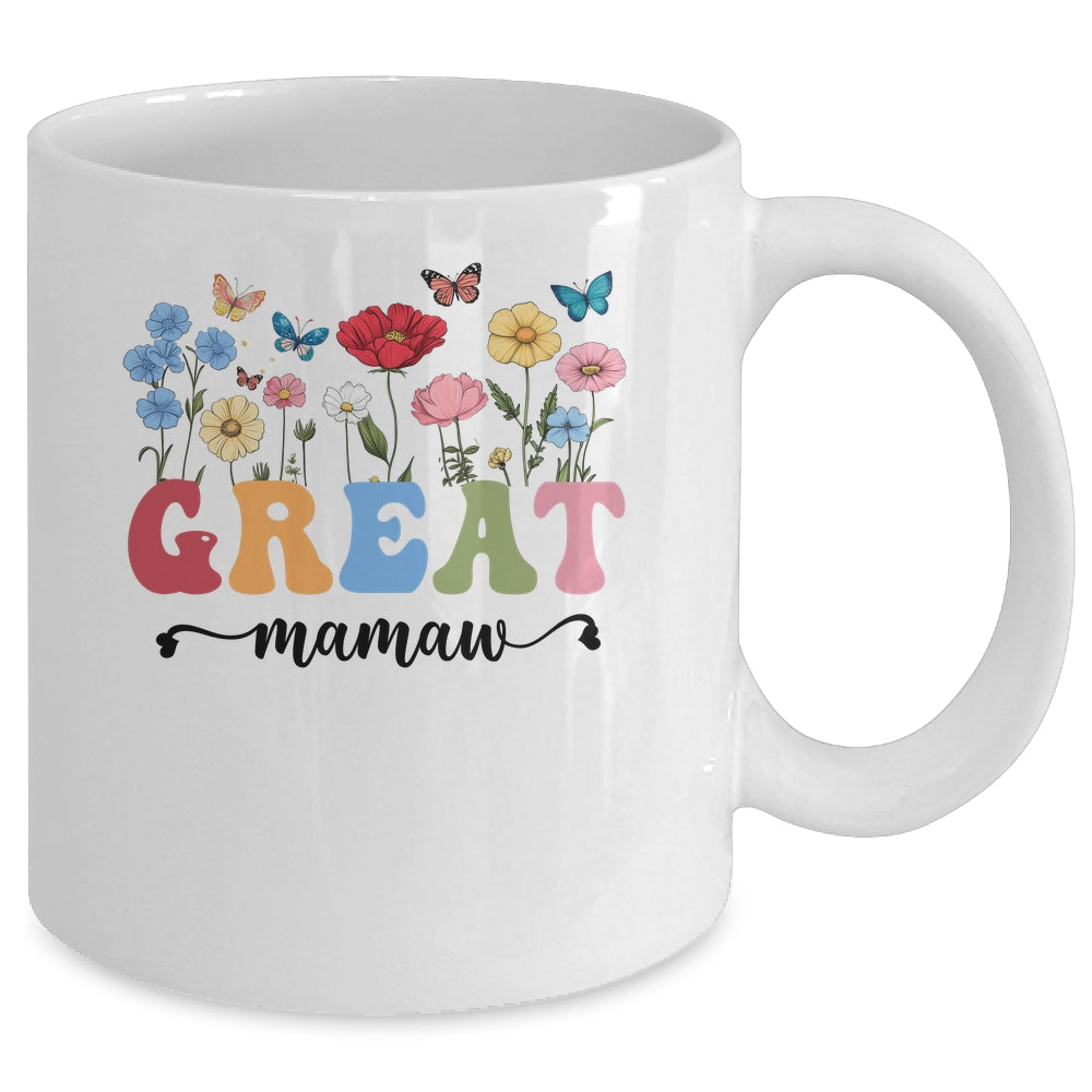 Wildflowers Great Mamaw Floral Mother's Day Great Mamaw Mug | siriusteestore