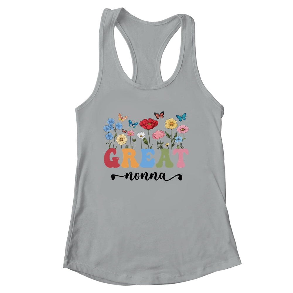 Wildflowers Great Nonna Floral Mother's Day Great Nonna Shirt & Tank Top | siriusteestore