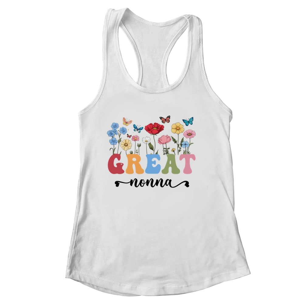 Wildflowers Great Nonna Floral Mother's Day Great Nonna Shirt & Tank Top | siriusteestore