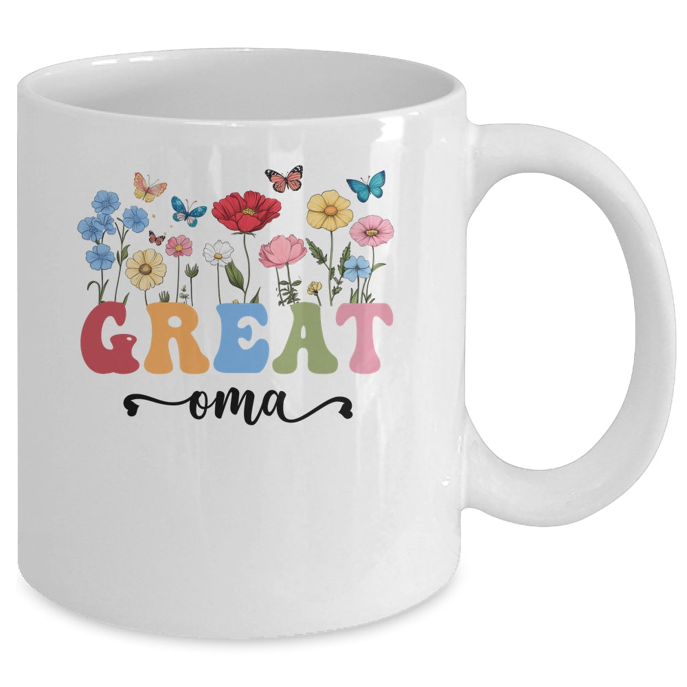 Wildflowers Great Oma Floral Mother's Day Great Oma Mug | siriusteestore