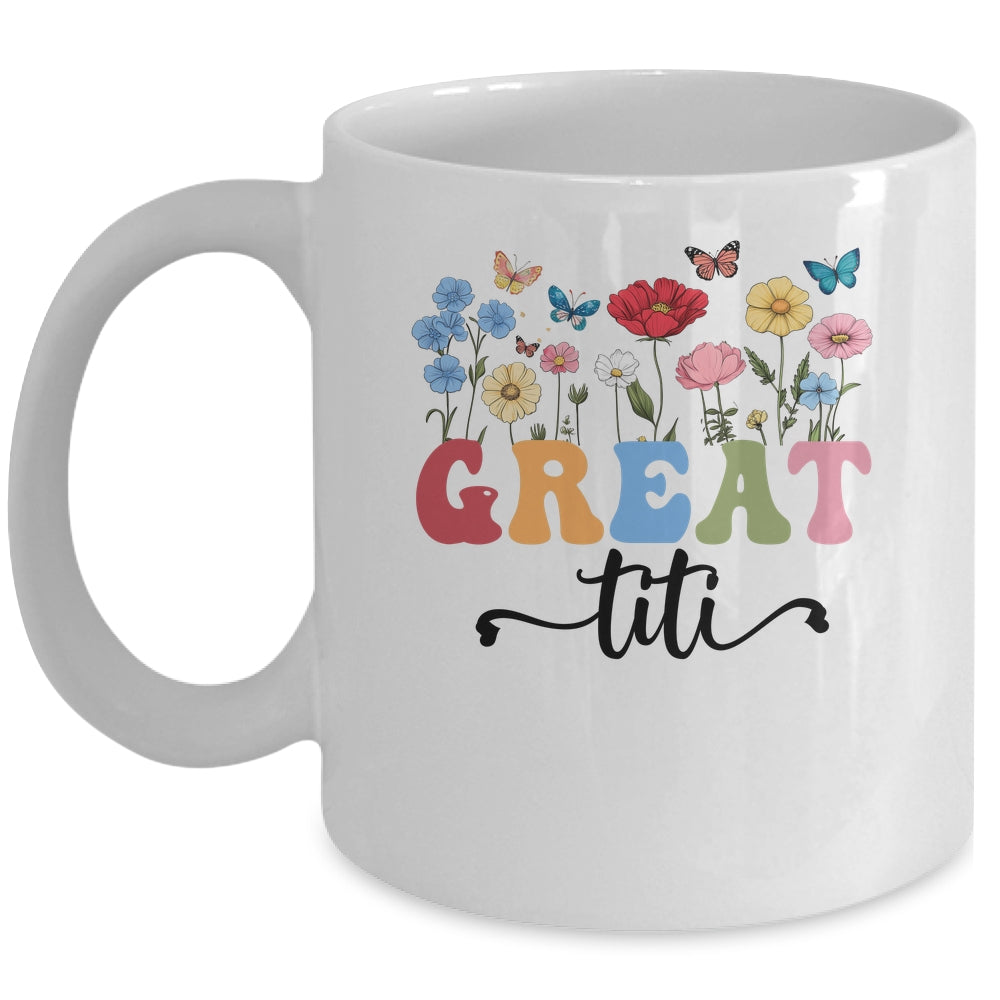 Wildflowers Great Titi Floral Mother's Day Great Titi Mug | siriusteestore