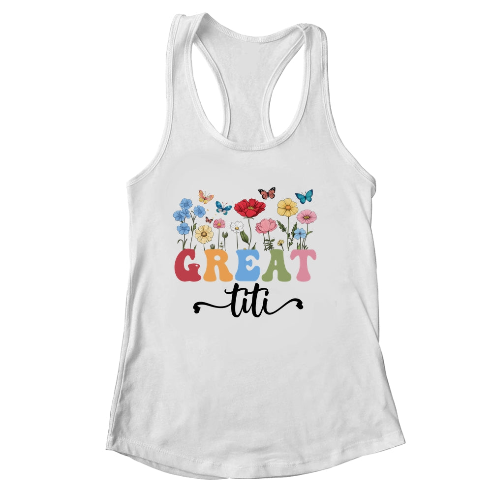 Wildflowers Great Titi Floral Mother's Day Great Titi Shirt & Tank Top | siriusteestore
