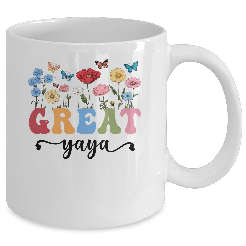 Wildflowers Great Yaya Floral Mother's Day Great Yaya Mug | siriusteestore