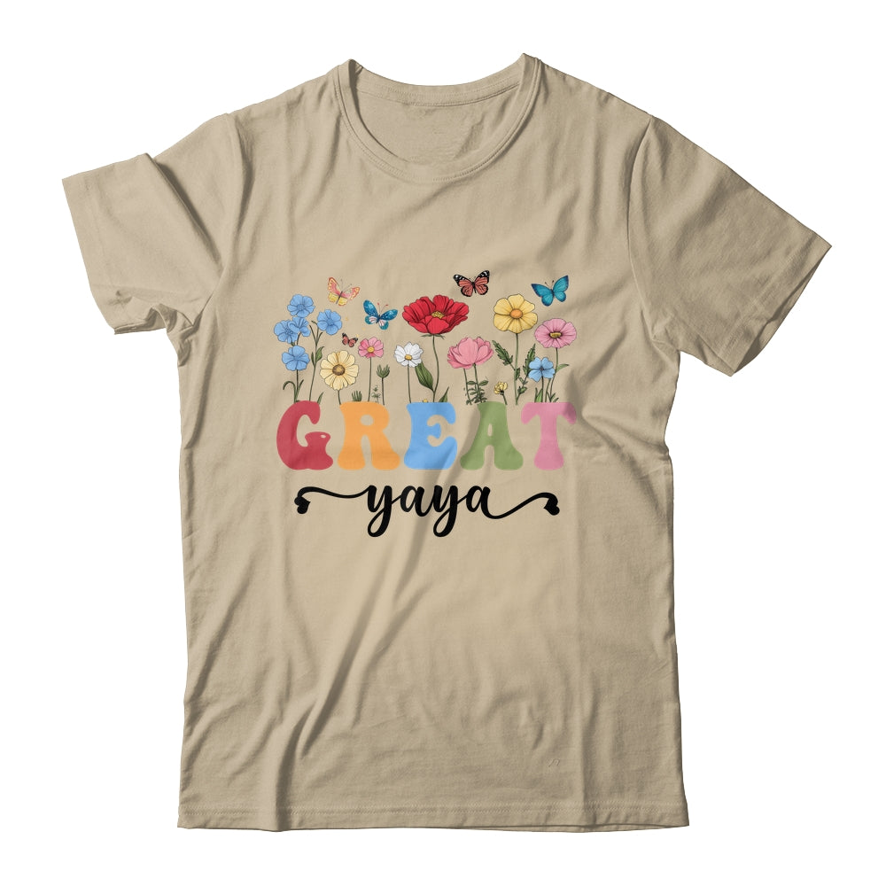 Wildflowers Great Yaya Floral Mother's Day Great Yaya Shirt & Tank Top | siriusteestore