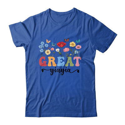 Wildflowers Great Yiayia Floral Mother's Day Great Yiayia Shirt & Tank Top | siriusteestore