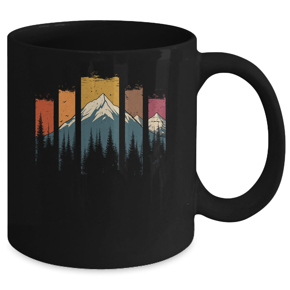 Wildlife Forest Nature Trees Retro Outdoors Mountains Hiking Mug | siriusteestore