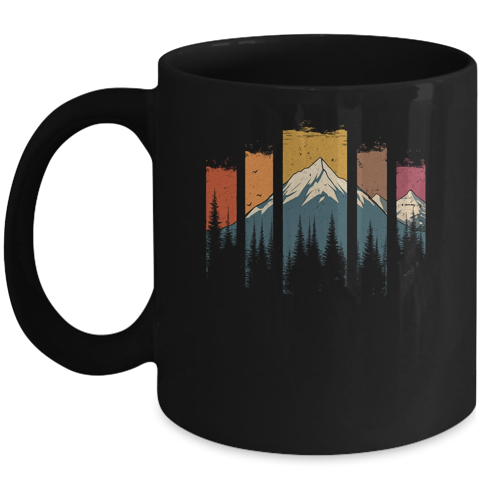 Wildlife Forest Nature Trees Retro Outdoors Mountains Hiking Mug | siriusteestore