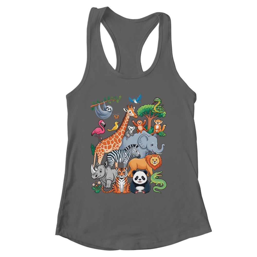 Wildlife Zoo Day Costume Cute Animal Lover Men Women Kids Shirt & Tank Top | siriusteestore