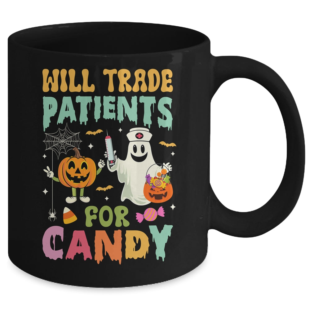 Will Trade Patients For Candy Funny Nurse Halloween Costume Mug | siriusteestore