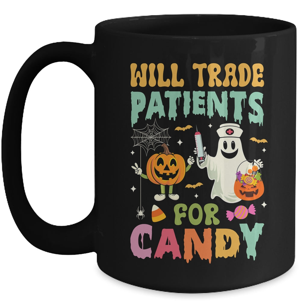 Will Trade Patients For Candy Funny Nurse Halloween Costume Mug | siriusteestore