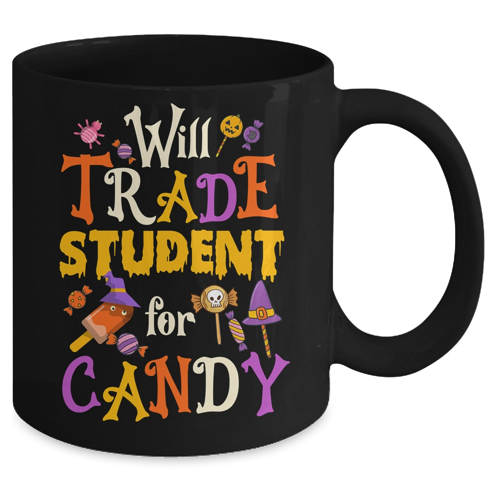 Will Trade Students For Candy Teacher Cute Halloween Costume Mug | siriusteestore