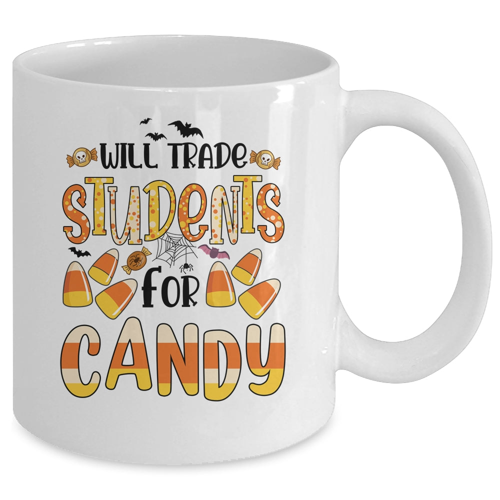 Will Trade Students For Candy Teacher Cute Halloween Mug | siriusteestore