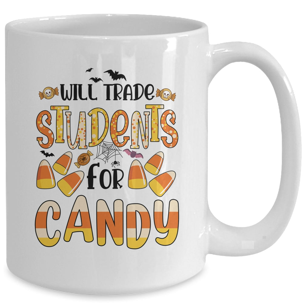 Will Trade Students For Candy Teacher Cute Halloween Mug | siriusteestore