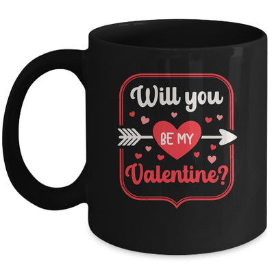 Will You Be My Valentine Love Heart Happy Valentine Women Mug | siriusteestore