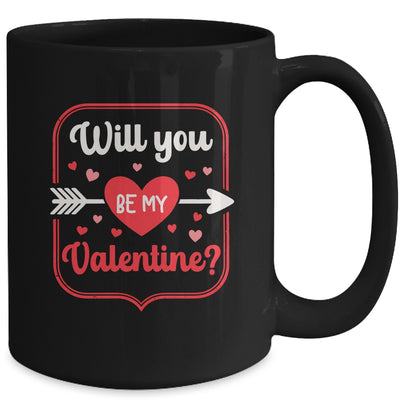 Will You Be My Valentine Love Heart Happy Valentine Women Mug | siriusteestore