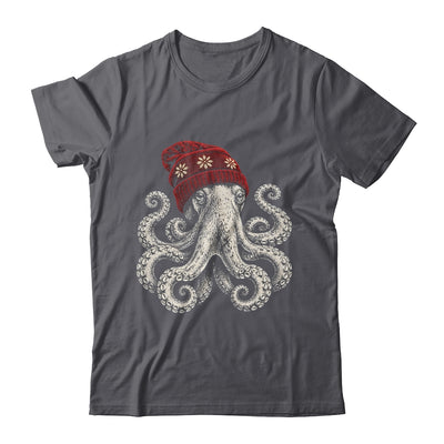 Winter Octopus Wearing Beanie Cute Ocean Art Shirt & Hoodie | siriusteestore