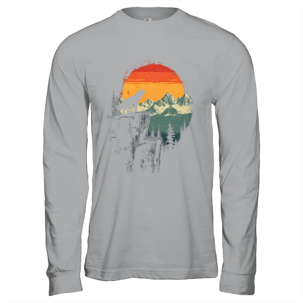 Wolf Graphic Moon Nature Mountains Wildlife Vintage Men Shirt & Hoodie | siriusteestore