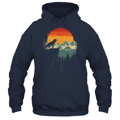 Wolf Graphic Moon Nature Mountains Wildlife Vintage Men Shirt & Hoodie | siriusteestore