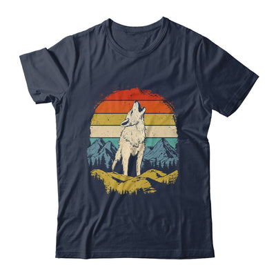 Wolf Howling Moon Graphic Forest Nature Mountains Vintage Shirt & Hoodie | siriusteestore