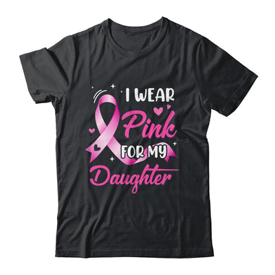 Woman I Wear Pink For My Daughter Breast Cancer Awareness Shirt & Tank Top | siriusteestore