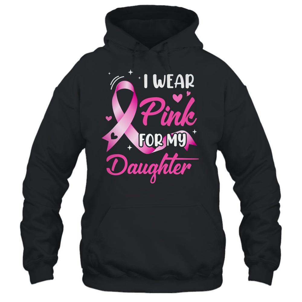 Woman I Wear Pink For My Daughter Breast Cancer Awareness Shirt & Tank Top | siriusteestore