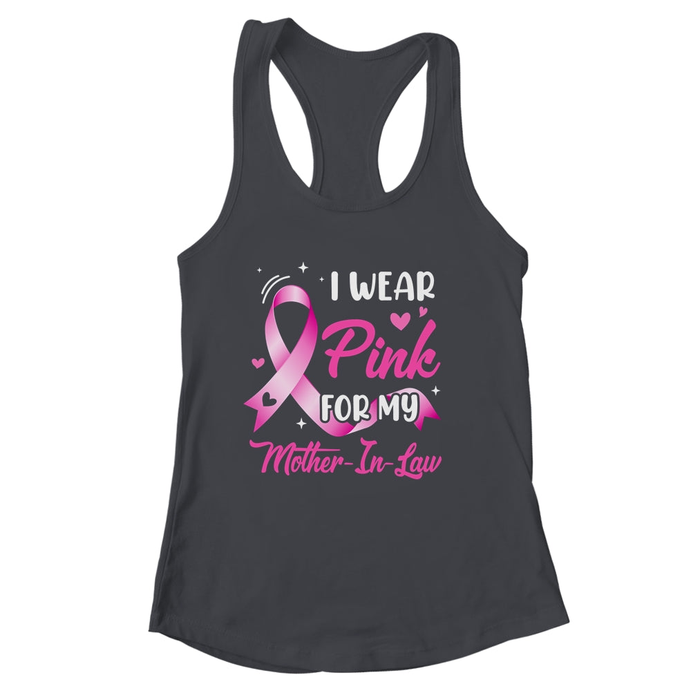Woman I Wear Pink For My Mother-In-Law Breast Cancer Shirt & Tank Top | siriusteestore