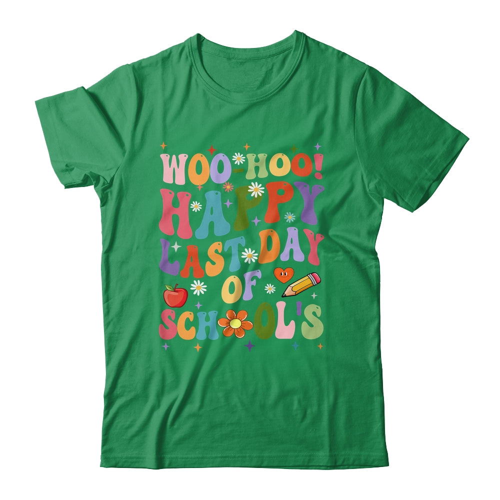 Woo Hoo Happy Last Day Of School Teacher Student Groovy Shirt & Hoodie | siriusteestore