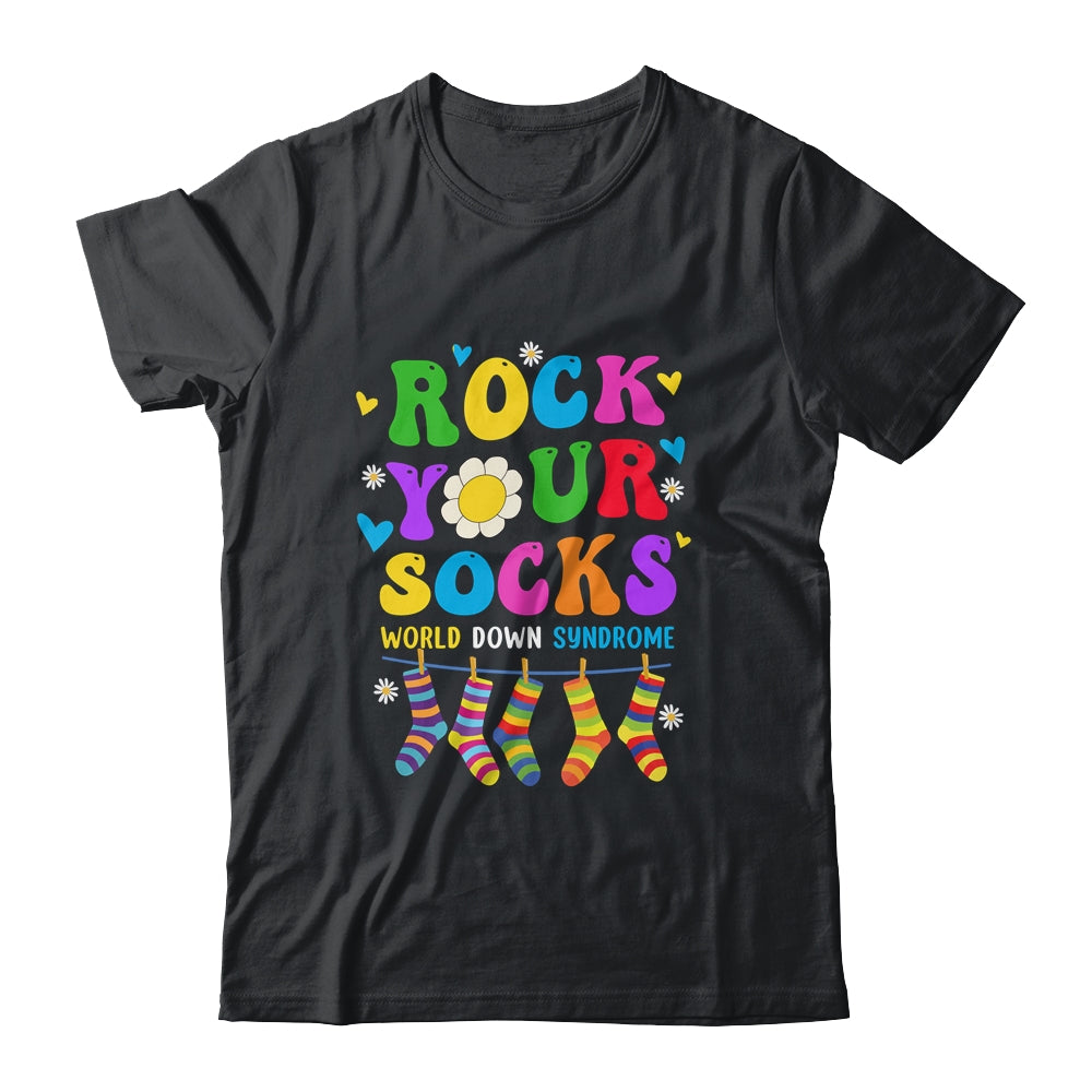 World Down Syndrome Day Rock Your Socks Awareness Groovy Shirt & Hoodie | siriusteestore