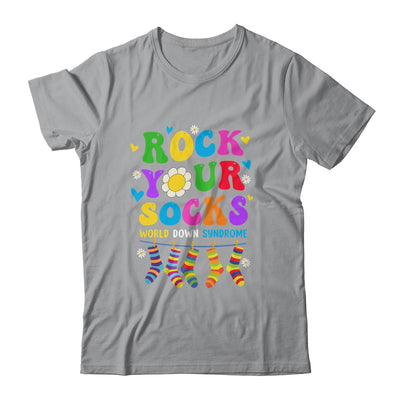 World Down Syndrome Day Rock Your Socks Awareness Groovy Shirt & Hoodie | siriusteestore