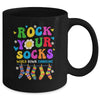 World Down Syndrome Day Rock Your Socks Awareness Groovy Mug | siriusteestore