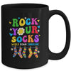 World Down Syndrome Day Rock Your Socks Awareness Groovy Mug | siriusteestore