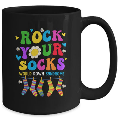 World Down Syndrome Day Rock Your Socks Awareness Groovy Mug | siriusteestore