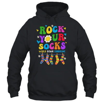 World Down Syndrome Day Rock Your Socks Awareness Groovy Shirt & Hoodie | siriusteestore
