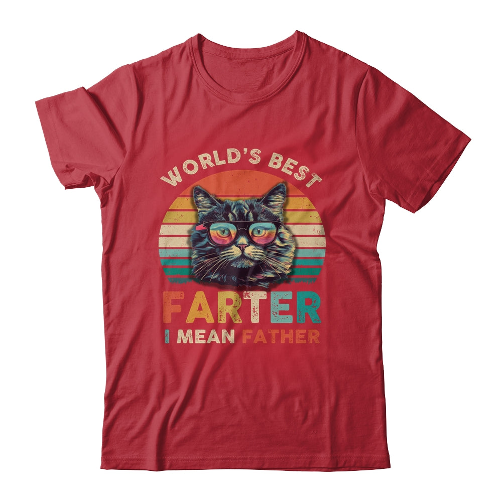 Worlds Best Farter I Mean Father Best Cat Dad Ever Shirt & Hoodie | siriusteestore