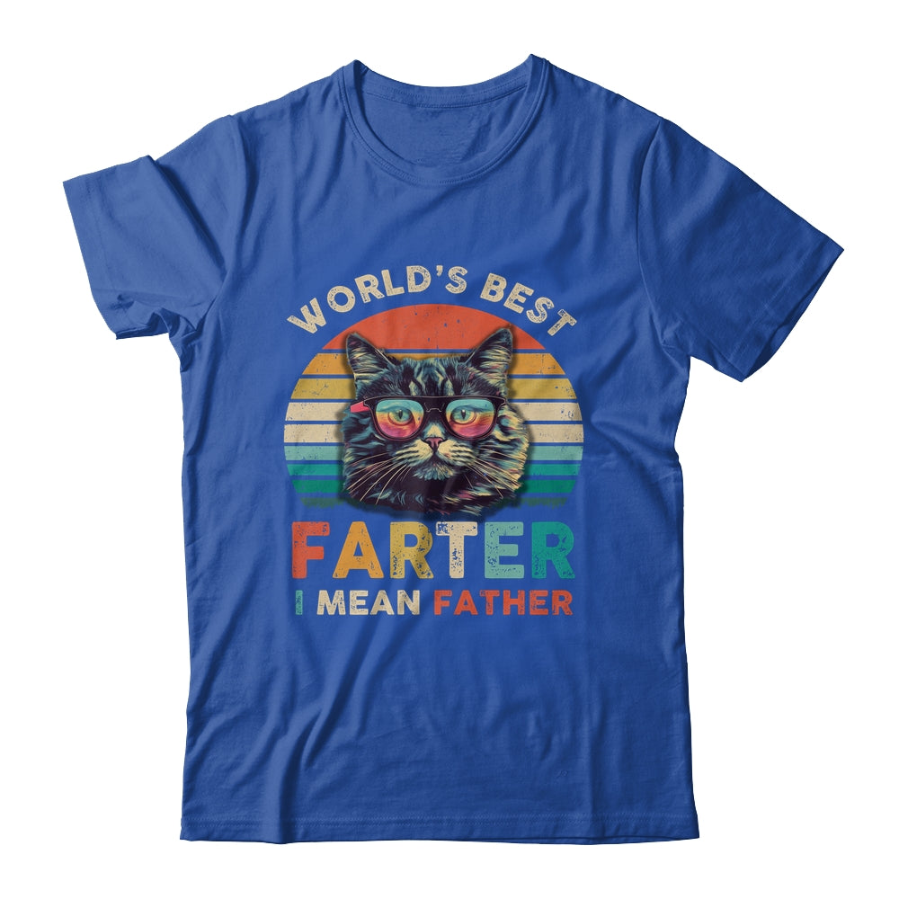 Worlds Best Farter I Mean Father Best Cat Dad Ever Shirt & Hoodie | siriusteestore