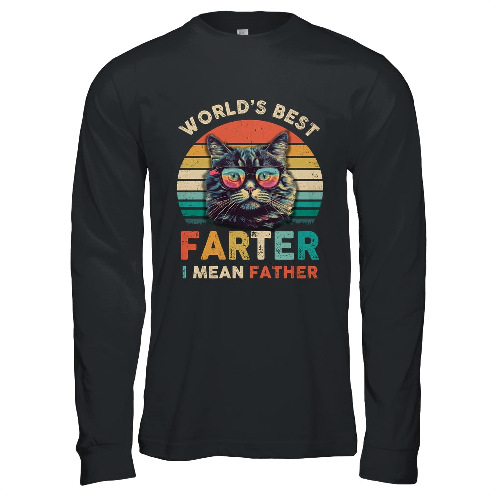 Worlds Best Farter I Mean Father Best Cat Dad Ever Shirt & Hoodie | siriusteestore