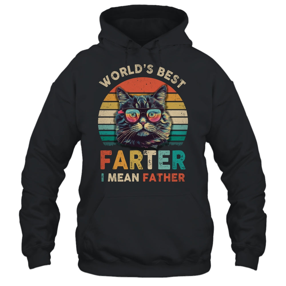Worlds Best Farter I Mean Father Best Cat Dad Ever Shirt & Hoodie | siriusteestore
