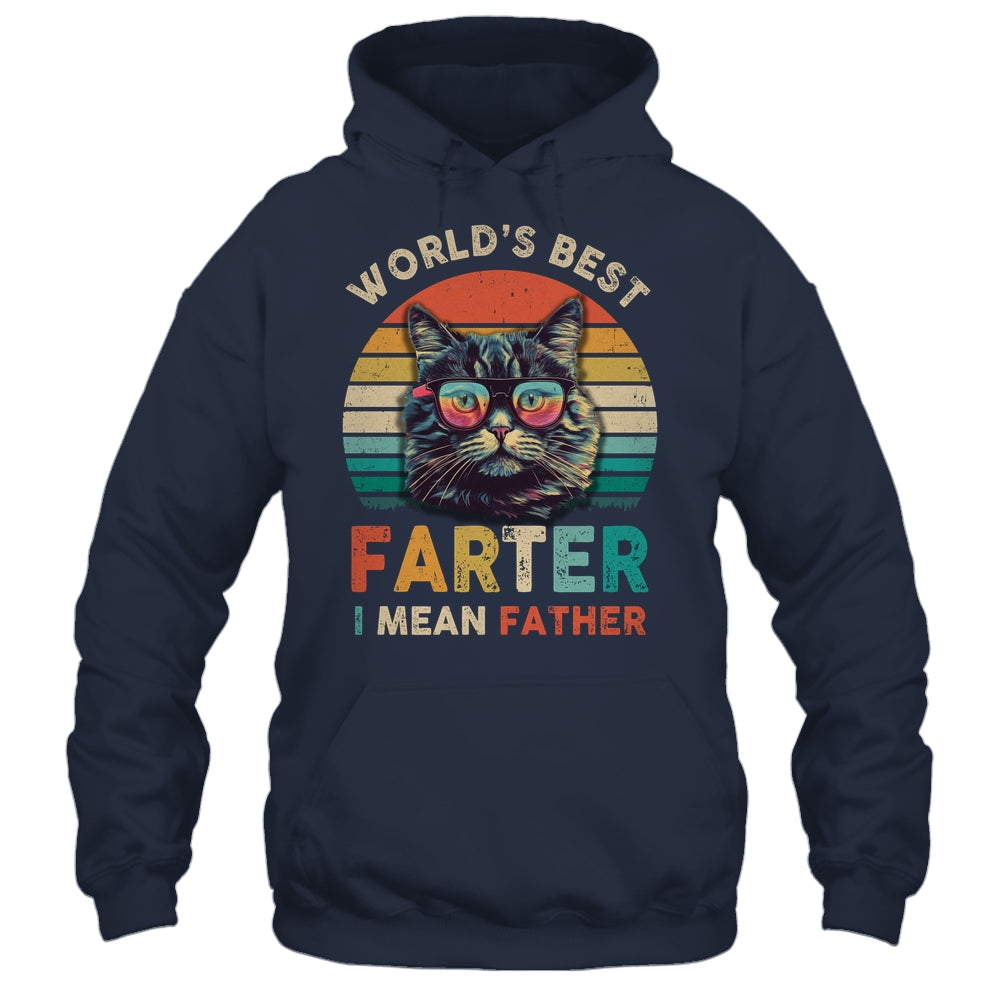 Worlds Best Farter I Mean Father Best Cat Dad Ever Shirt & Hoodie | siriusteestore