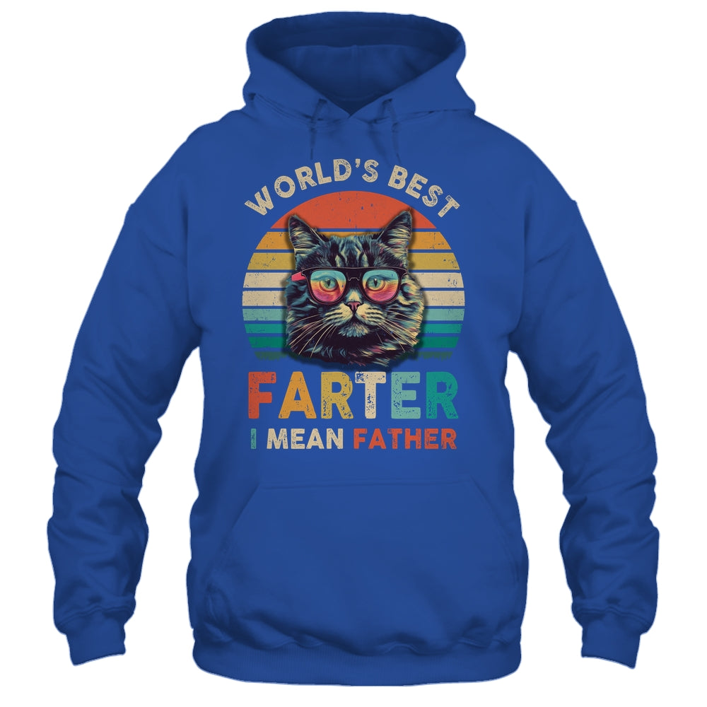 Worlds Best Farter I Mean Father Best Cat Dad Ever Shirt & Hoodie | siriusteestore