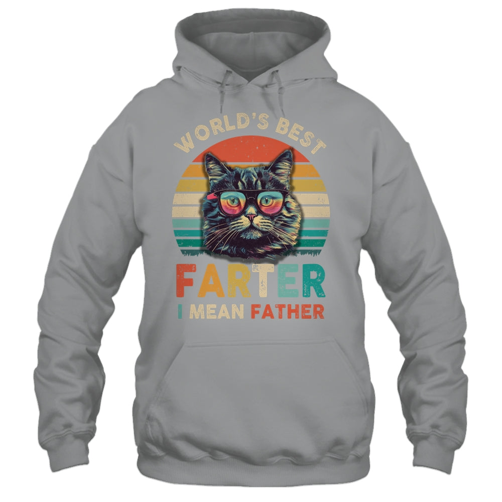 Worlds Best Farter I Mean Father Best Cat Dad Ever Shirt & Hoodie | siriusteestore