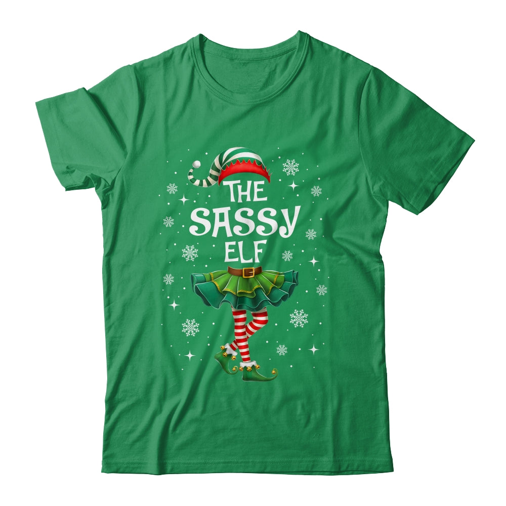 Xmas Family Matching Women Mom The Sassy Elf Christmas Shirt & Sweatshirt | siriusteestore