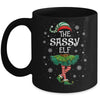 Xmas Family Matching Women Mom The Sassy Elf Christmas Mug | siriusteestore